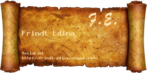Frindt Edina névjegykártya