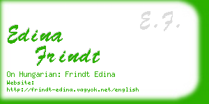 edina frindt business card